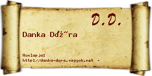 Danka Dóra névjegykártya