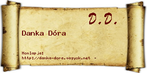 Danka Dóra névjegykártya